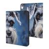 Oil Painting of Schnauzer Dog Case Compatible with iPad 10th 9th 8th 7th Generation Shockproof Protector Holder Cover Stand view 1