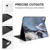 Oil Painting of Schnauzer Dog Case Compatible with iPad 10th 9th 8th 7th Generation Shockproof Protector Holder Cover Stand view 4