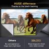 200 inch Projector Screen Upgraded- Black Backing, Straight Edges, Foldable, Washable and Wrinkle-Free - for Indoor Home Theater and Outdoor Cinema -White 16:9 by IOLIEO view 3