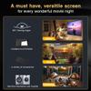 200 inch Projector Screen Upgraded- Black Backing, Straight Edges, Foldable, Washable and Wrinkle-Free - for Indoor Home Theater and Outdoor Cinema -White 16:9 by IOLIEO view 4