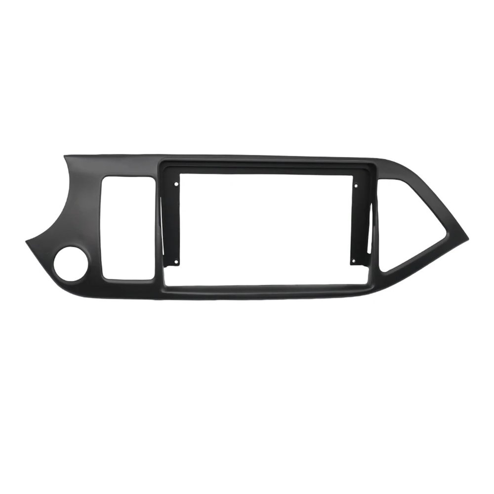 ZYRIOUV 9 Inchs Radio Frame Compatible with KIA Morning PICANTO 2011-2015 Stereo GPS Dash Kit Central Control Accessories(LHD)