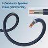 Mygatti 9 Conductor Speaker Wire 20 FT, 18 Gauge CCA Stranded Cable, 18AWG 4-Channel Speaker Wire and Remote Wire for Car Audio Systems, Ultra-Flex and Easy Peel Jacket, Blue view 3