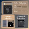 Digital Voice Recorder with Voice Activated Recording & Playback, 3072kbps Audio Recorder Dictaphone, Aluminum Alloy Body with 64GB Storage for Lectures, Meetings,Interviews by FoCase Rec view 3