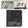 28 Pockets Photo Album for Square W210 W300 W400 Camera Film, Retro PU Leather Photo Album Book with Strap for Instant Camera Films (Black) view 4