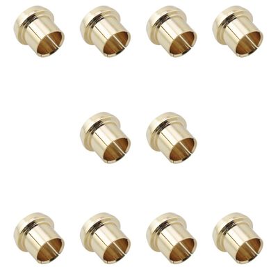 ZYAMY 10PCS RCA Noise Shield Gold Plated RCA Dust Cover Protective Cover Receptacle End Cap Blocking Oxidation Signal Interference for Speakers Amplifiers Audio Equipment