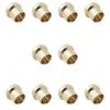 ZYAMY 10PCS RCA Noise Shield Gold Plated RCA Dust Cover Protective Cover Receptacle End Cap Blocking Oxidation Signal Interference for Speakers Amplifiers Audio Equipment view 1