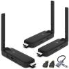 LIULANZ Wireless HDMI 2 Receiver and Transmitter USB-C Extender Kit,Plug & Play 165FT Portable 2.4G/5G Wirelessly Simultaneous Expansion for Multiple Screens from Laptop and Camera to TVs,Projectors view 1