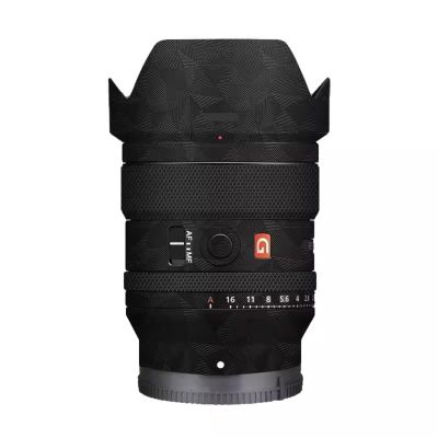 Camera Lens Vinyl Wrap Film Sticker for Sony FE 24mm F1.4 GM Full Body Protective Skin Anti-Scratch Protector Coast Decal FE 1.4/24 GM 24 1.4(Triangle Black)