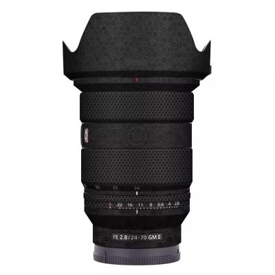 Skin Lens Camera Skin Wrap Vinly Protecticve Sticker for Sony FE 24-70mm F2.8 GM II Photography Accessories FE 2.8/24-70 GM II 2.8(Honeycomb Black)