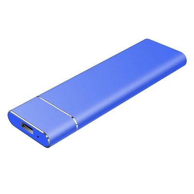 A1DFDFGOQSFG External Hard Drives SSD External Hard Drive USB 3.1 Type C 500GB 1TB 2TB Portable Solid State External Drive (Color : Gray, Size : 2TB) (Blue 2TB)