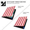 4th of July American Flag Case Compatible with iPad 10th 9th 8th 7th Generation Shockproof Protector Holder Cover Stand view 3