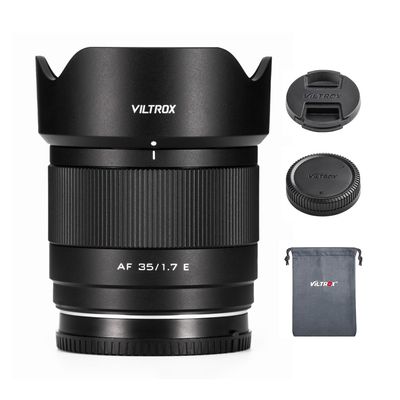 VILTROX 35mm F1.7 E APS-C Auto Focus Lens for E-Mount Cameras,Large Aperture Camera Lens for Sony a6600 a6700 ZV-E10 FX30 FX3 A7C A7RII A7SIII A7II A7III A7RIII A7IV A7RIV A7RV A9 ZVE1 A7CR