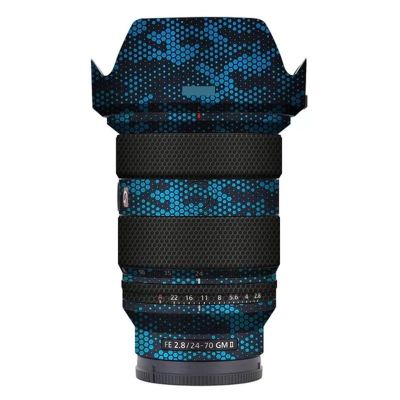 Skin Lens Camera Skin Wrap Vinly Protecticve Sticker for Sony FE 24-70mm F2.8 GM II Photography Accessories FE 2.8/24-70 GM II 2.8(Mamba Blue)