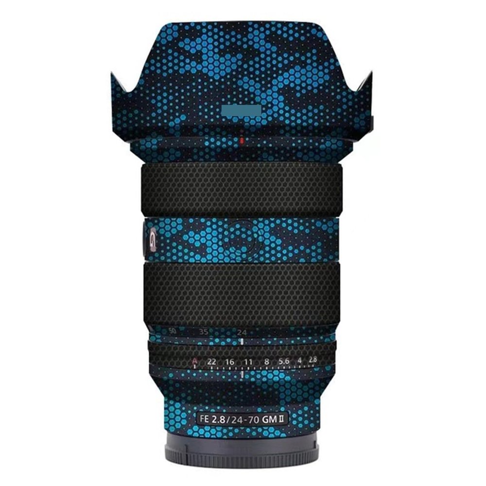 Skin Lens Camera Skin Wrap Vinly Protecticve Sticker for Sony FE 24-70mm F2.8 GM II Photography Accessories FE 2.8/24-70 GM II 2.8(Mamba Blue)