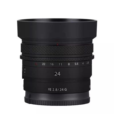 Camera Lens Sticker Coat Wrap Protective Film for Sony FE 24mm F2.8 G Body Protector Decal Skin FE 2.8/24 G 24 2.8(Matte Black)