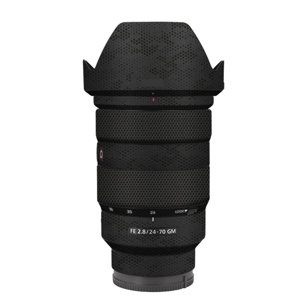Lens Skin Vinyl Wrap Film Camera Protective Sticker Protector Coat for Sony FE 24-70mm F2.8 GM Photography Accessories FE 2.8/24-70 GM 2.8(Mamba Black)