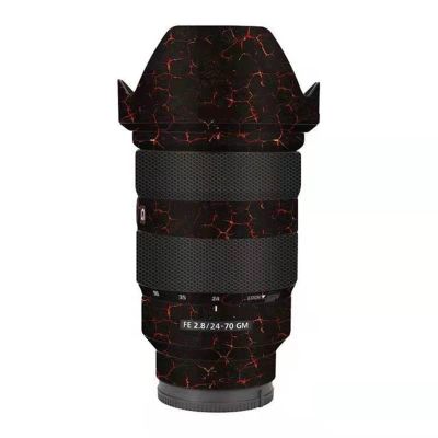 Lens Skin Vinyl Wrap Film Camera Protective Sticker Protector Coat for Sony FE 24-70mm F2.8 GM Photography Accessories FE 2.8/24-70 GM 2.8(Volcanic Lava)