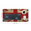 Large Mousepad Extended Gaming Mousepad Non Slip Base Waterproof Desk Mat with Stitched Edges British Flag MouseMat Keyboard Mat for Home Office 30x60cm view 2