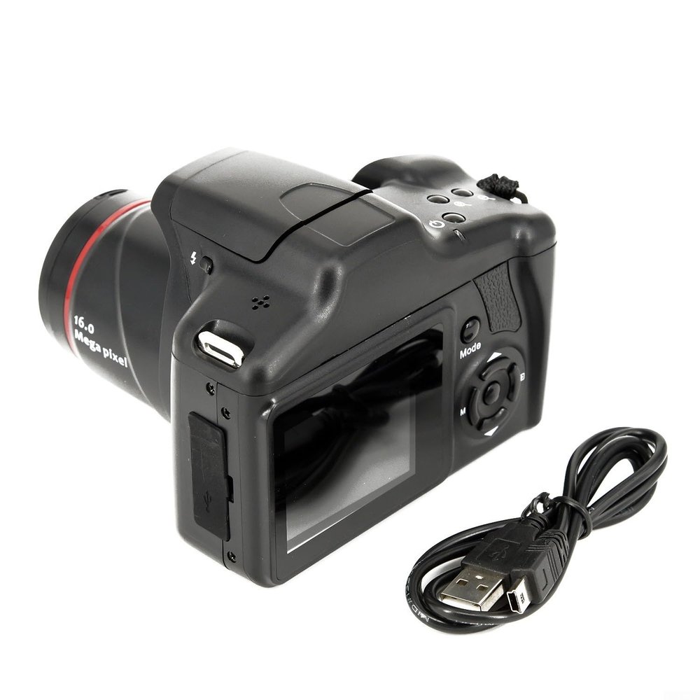 16MP Digital Camera, 1080P, 16X Zoom, 2.4 Inch Screen, Telephoto Digital Fixed Lens 16X Zoom AV Interface