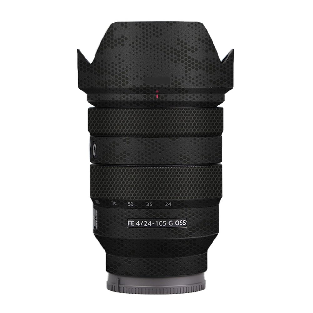 for Sony FE 24-105mm F4 G Camera Lens Sticker Coat Wraps Film Protector Vinyl Decal Skin FE 4/24-105 G OSS 4(Mamba Black)