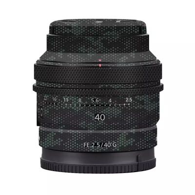Anti-Scratch Camera Lens Sticker Coat Wrap Protective Film for Sony FE 40mm 50mm F2.5 G Body Protector Skin Cover FE 2.5/40 G 40 50 2.5(Mamba Green)