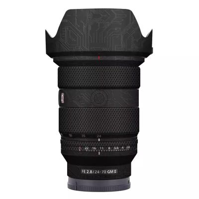 Skin Lens Camera Skin Wrap Vinly Protecticve Sticker for Sony FE 24-70mm F2.8 GM II Photography Accessories FE 2.8/24-70 GM II 2.8(Circuit Black)