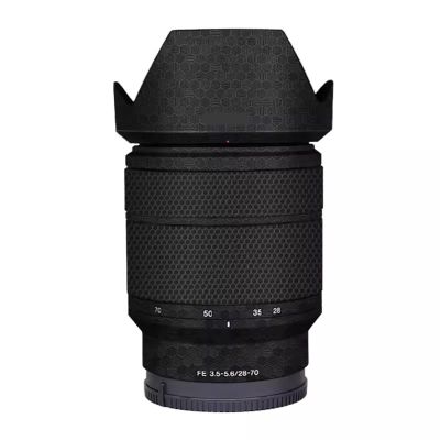 Camera Lens Skin Anti-Scratch Sticker Coat for Sony FE 28-70 MM f3.5-5.6 Vinly Protective Film Body Protector Decals Cover FE 3.5-5.6/28-70(Honeycomb Black)
