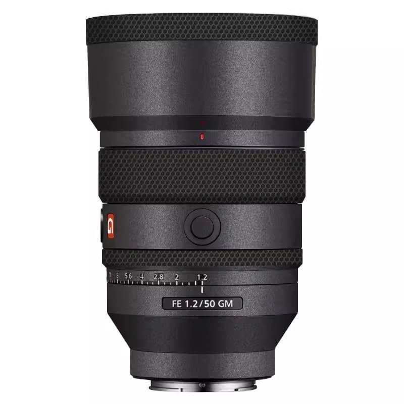 Camera Lens Protector Coat for Sony FE 50mm F1.2 GM Protective Film Body Vinly Wrap Skin Premium Sticker Photography Decal FE 1.2/50 GM 50 1.2(Deep Grey)