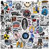 100 Pcs Blue Collar Stickers, Funny Hard Hat Stickers Waterproof Vinyl for Helmet, Cars, Tool Box, Phone, Water Bottle, Luggage, Laptop, Adults Men view 1