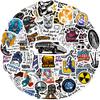 100 Pcs Blue Collar Stickers, Funny Hard Hat Stickers Waterproof Vinyl for Helmet, Cars, Tool Box, Phone, Water Bottle, Luggage, Laptop, Adults Men view 2