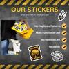 100 Pcs Blue Collar Stickers, Funny Hard Hat Stickers Waterproof Vinyl for Helmet, Cars, Tool Box, Phone, Water Bottle, Luggage, Laptop, Adults Men view 4