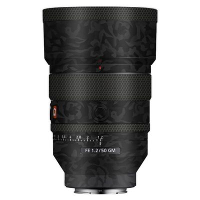 Camera Lens Protector Coat for Sony FE 50mm F1.2 GM Protective Film Body Vinly Wrap Skin Premium Sticker Photography Decal FE 1.2/50 GM 50 1.2(Shadow Camo Black)