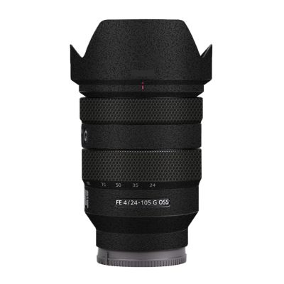 for Sony FE 24-105mm F4 G Camera Lens Sticker Coat Wraps Film Protector Vinyl Decal Skin FE 4/24-105 G OSS 4(Frosted Black)