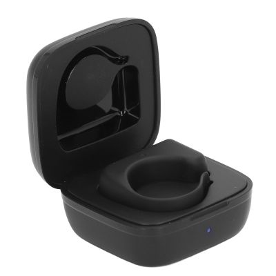 Remote Control Scrolling Ring APP Page Turner ABS Camera Remote Shutter Selfie Button with Charging Case for Cell Phone (Black)