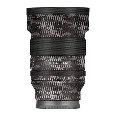Lens Cap Skin Anti-Scratch Camera Sticker Protective Wrap Film for Sony FE 35mm F1.4 GM Body Protector Decal FE 1.4/35 GM 35 1.4(Mamba Titanium)
