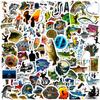 100 Pcs Funny Fishing Stickers, Fly Bass Fishing Stickers Waterproof Vinyl Gifts for Phone, Water Bottle, Luggage, Laptop, Adults Teens view 1