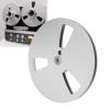 1/4 7 Inch Empty Tape Reel, Aluminum Alloy Takeup Tape Reel, with 3 Holes, Universal Open Reel Sound Tape for Recording, Erasing (Silver) view 4