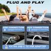 External Portable CD Player for Car - Car CD Player with USB Port AUX Port, Extra USB Extension Cable, Universal USB CD Player for Vehicle, Laptop, TV, Computer, for Android 4.4 and Above Navigation view 3