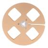 1/4 5 Inch Empty Tape Reel, 4 Hole Aluminum Alloy Empty Reel for NAGRA for Studer Take Up Reel to Reel Recorder Small Hub Long Play Analog Recording Tape Reel (Gold) view 1