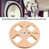 1/4 5 Inch Empty Tape Reel, 4 Hole Aluminum Alloy Empty Reel for NAGRA for Studer Take Up Reel to Reel Recorder Small Hub Long Play Analog Recording Tape Reel (Gold) view 3