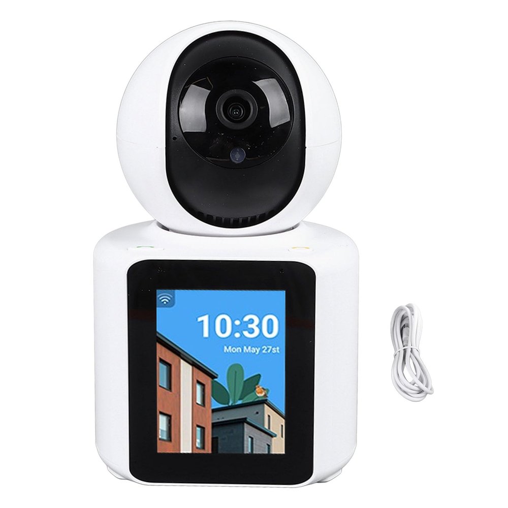 YedaHcy 1080P Indoor Video Camera with 2.8inch HD Screen, Remote Video Call, Pet Monitoring, Two Way Intercom for Smart Home Security