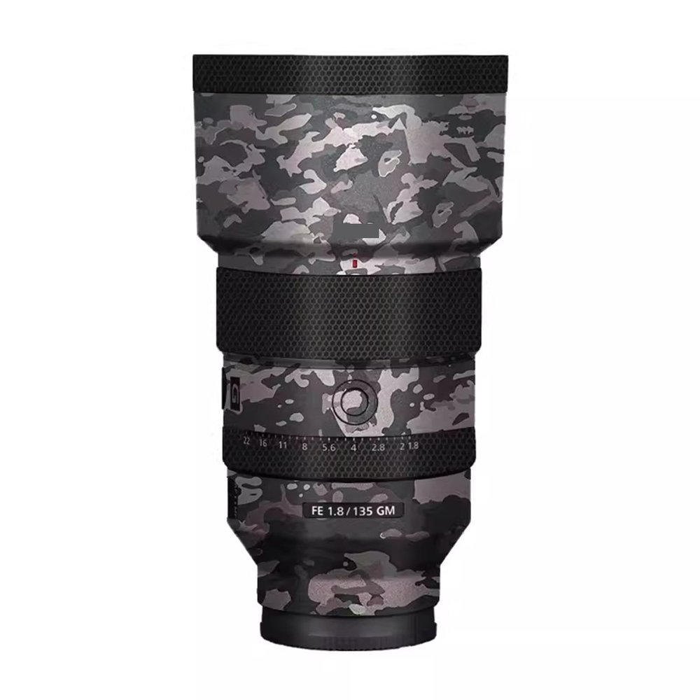 Anti-Scratch Camera Lens Sticker Coat for Sony FE 135mm F1.8 GM Vinyl Wrap Protective Film Body Protector Skin FE1.8/135 GM 135 1.8(Field Camouflag)