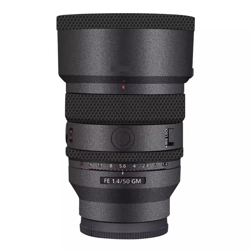 for Sony FE 50mm F1.4 GM Decal Skin Vinyl Wrap Film Camera Lens Body Protective Sticker Protector Coat FE 1.4/50 GM 50 1.4(Deep Grey)