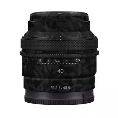 Anti-Scratch Camera Lens Sticker Coat Wrap Protective Film for Sony FE 40mm 50mm F2.5 G Body Protector Skin Cover FE 2.5/40 G 40 50 2.5(Shadow Camo Black)