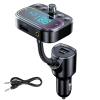 Bluetooth FM Transmitter 3 USB Ports Lossless Music Hands-Free Calling Wireless FM Transmitter view 1