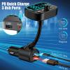 Bluetooth FM Transmitter 3 USB Ports Lossless Music Hands-Free Calling Wireless FM Transmitter view 3