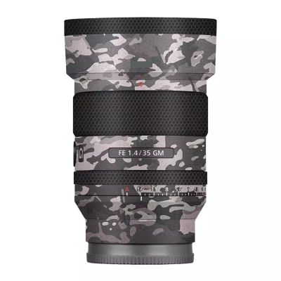 Lens Cap Skin Anti-Scratch Camera Sticker Protective Wrap Film for Sony FE 35mm F1.4 GM Body Protector Decal FE 1.4/35 GM 35 1.4(Field Camouflage)