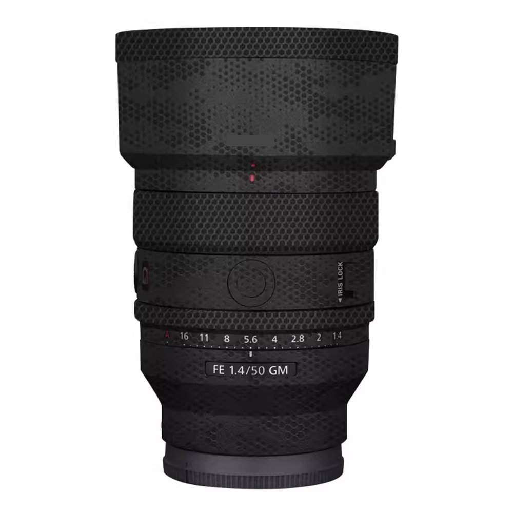 for Sony FE 50mm F1.4 GM Decal Skin Vinyl Wrap Film Camera Lens Body Protective Sticker Protector Coat FE 1.4/50 GM 50 1.4(Mamba Black)