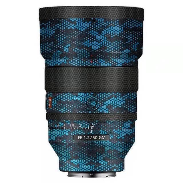 Camera Lens Protector Coat for Sony FE 50mm F1.2 GM Protective Film Body Vinly Wrap Skin Premium Sticker Photography Decal FE 1.2/50 GM 50 1.2(Mamba Blue)