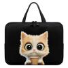 10 12 13 15 17inch Laptop Bag Computer Carrying Case Laptop Sleeve Case Laptop Traval Bag Computer Cover for Men Women Cute Cat,Black view 1